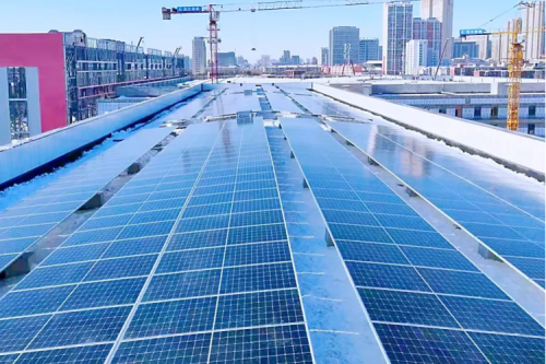 九洲集團承建哈爾濱電機廠屋頂光伏項目一期工程成功并網(wǎng)發(fā)電！